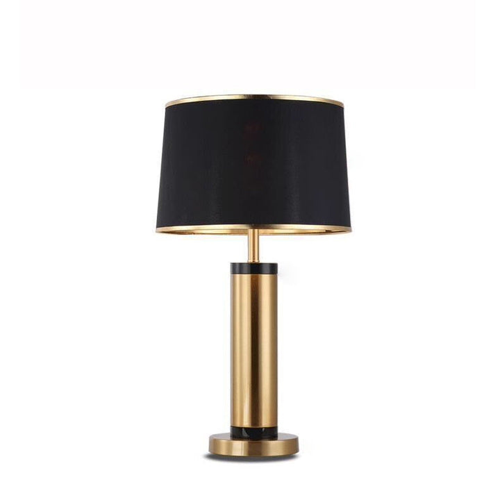 Stornfield | Lampe de table en fer cylindrique moderne et transitionnelle à 1 ampoule pour le salon
