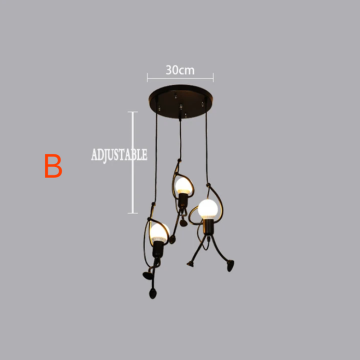 Stornfield | Retro Iron Man Pendant Light