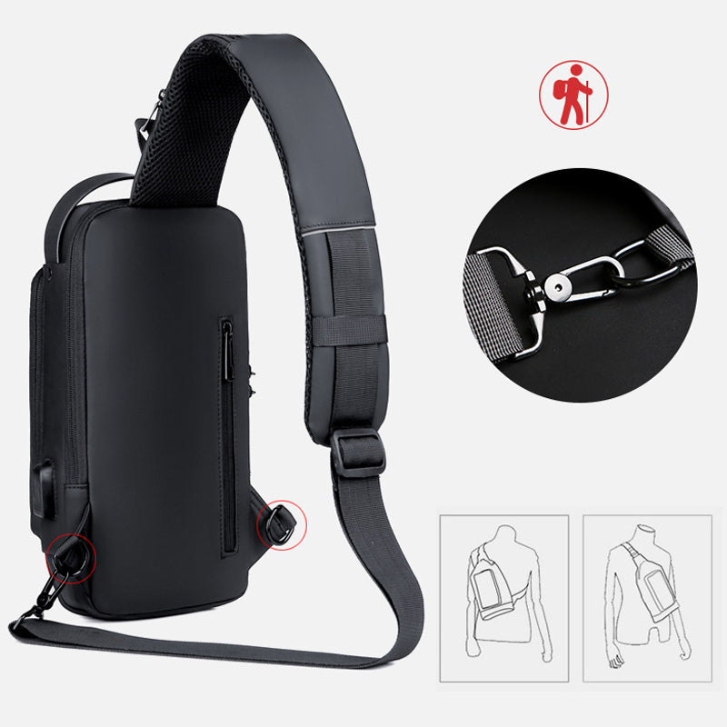 Casual multifunctional anti-theft chest bag for men | Stornfield