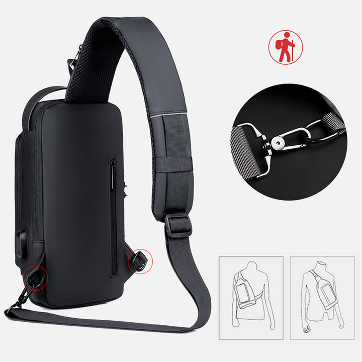 Casual multifunctional anti-theft chest bag for men | Stornfield