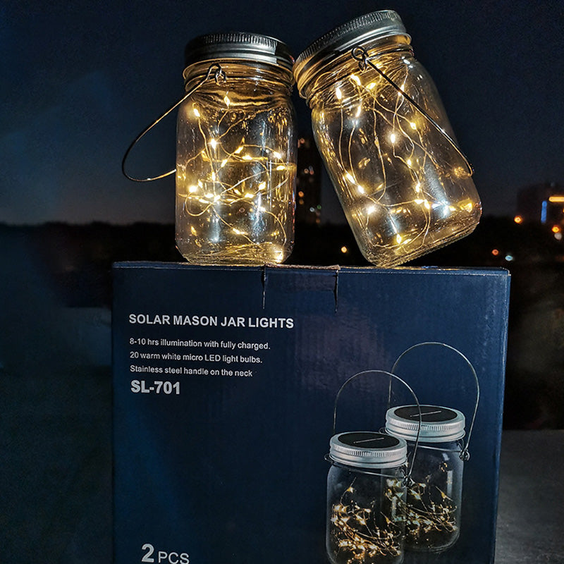 Modern Art Deco Waterproof Solar Glass Stainless Steel Copper Wire Star LED String Lights Outdoor Lighting For Garden | Stornfield