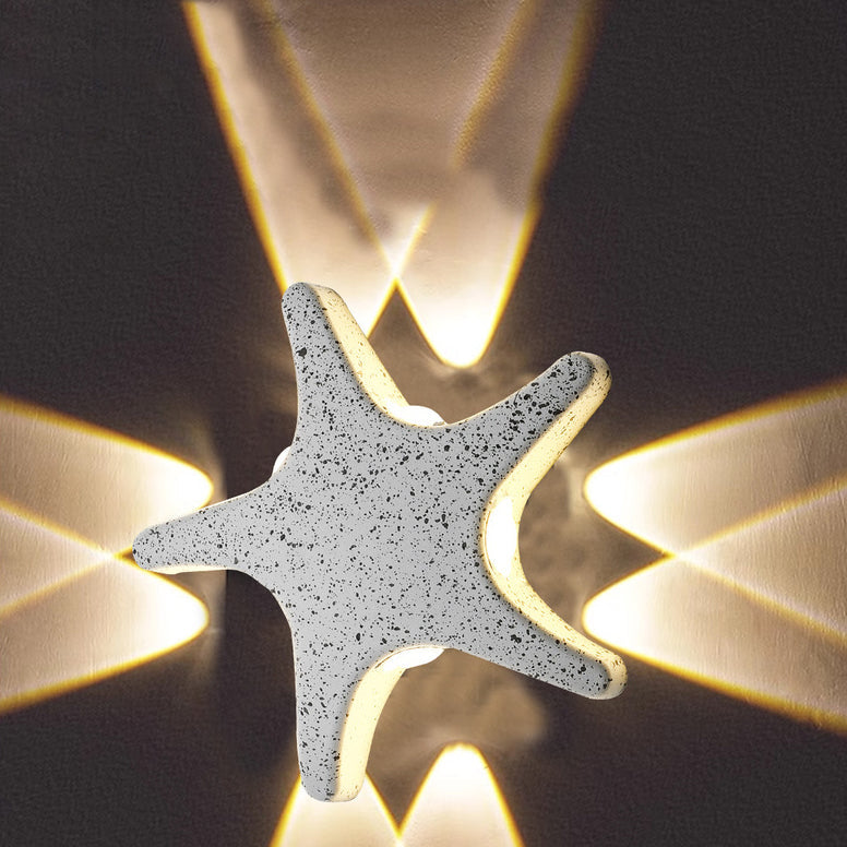 Stornfield | Contemporary Simplicity Outdoor Waterproof LED Starfish Design Aluminum Wall Light