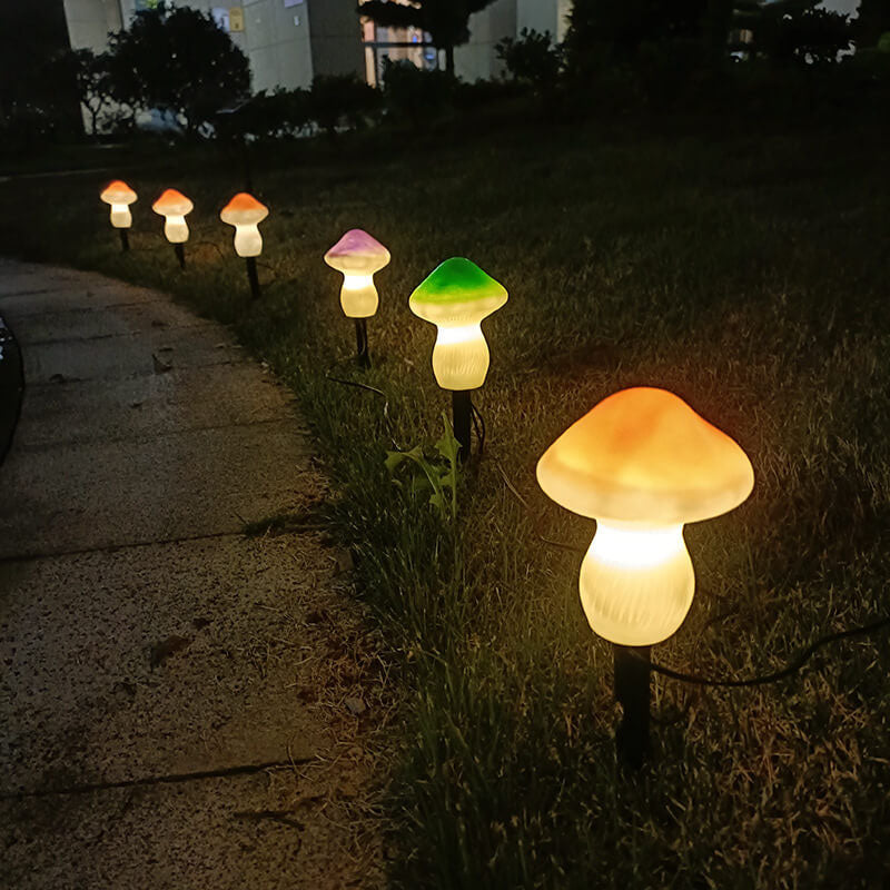 Solar Outdoor Mushroom Shape LED Garden Lawn Ground Insert Landscape Light | Stornfield