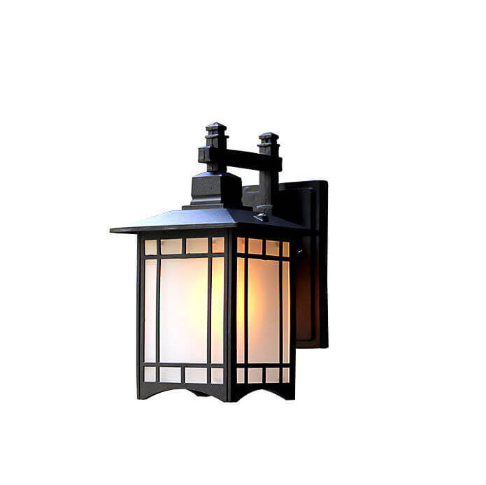 Modern Waterproof Solar Aluminum Chinese Pavilion Shape 1-Light Wall Sconce Lamp | Stornfield