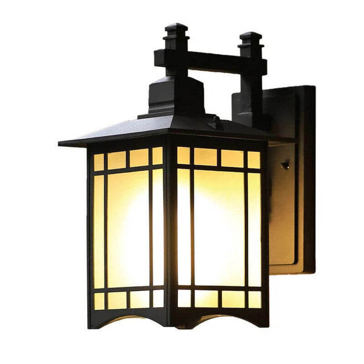 Modern Waterproof Solar Aluminum Chinese Pavilion Shape 1-Light Wall Sconce Lamp | Stornfield