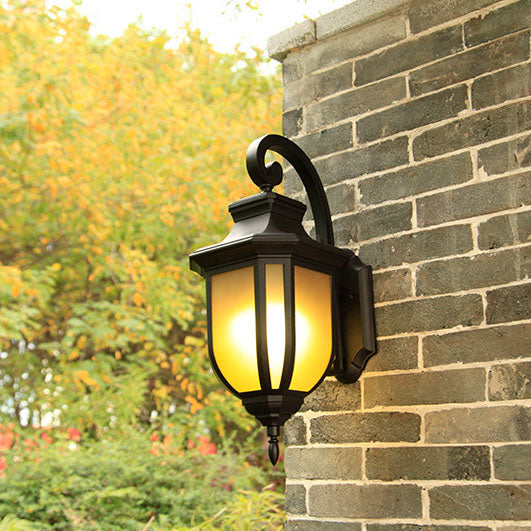 Modern European Minimalist Aluminum Alloy Square Outdoor 1-Light Wall Sconce Lamp | Stornfield