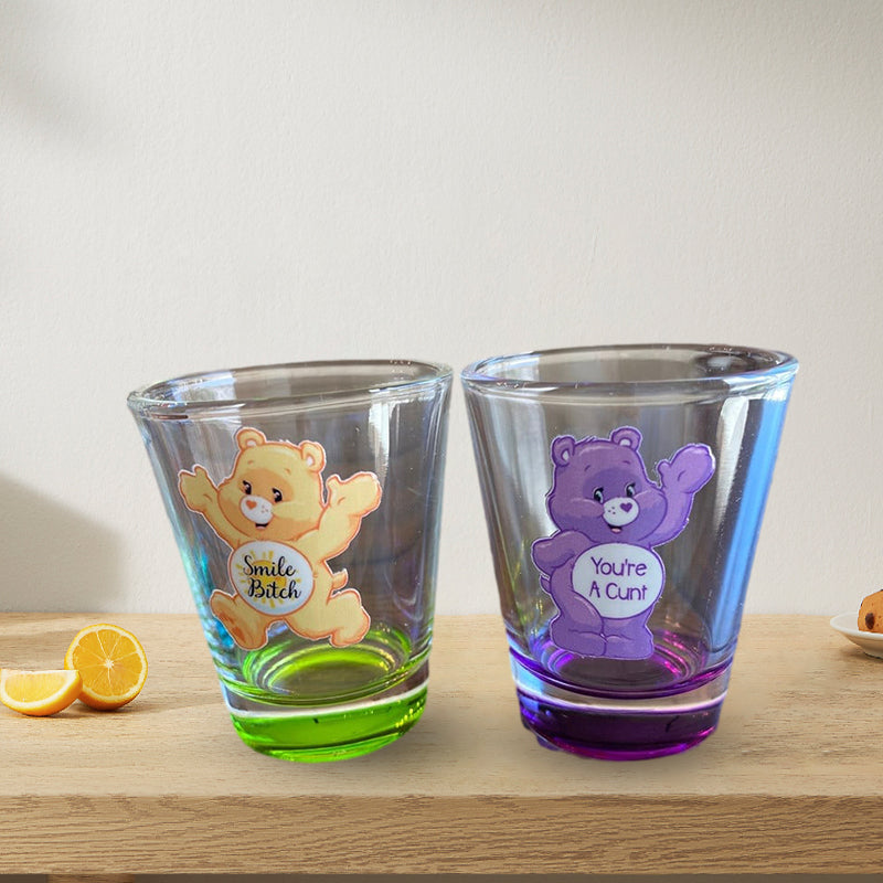 Swear Bears Shot Glasses Set, 6 Pieces | Stornfield