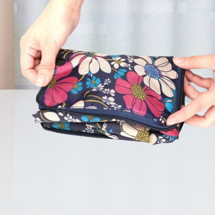 Foldable Printed Nylon Backpack with Drawstring | Stornfield