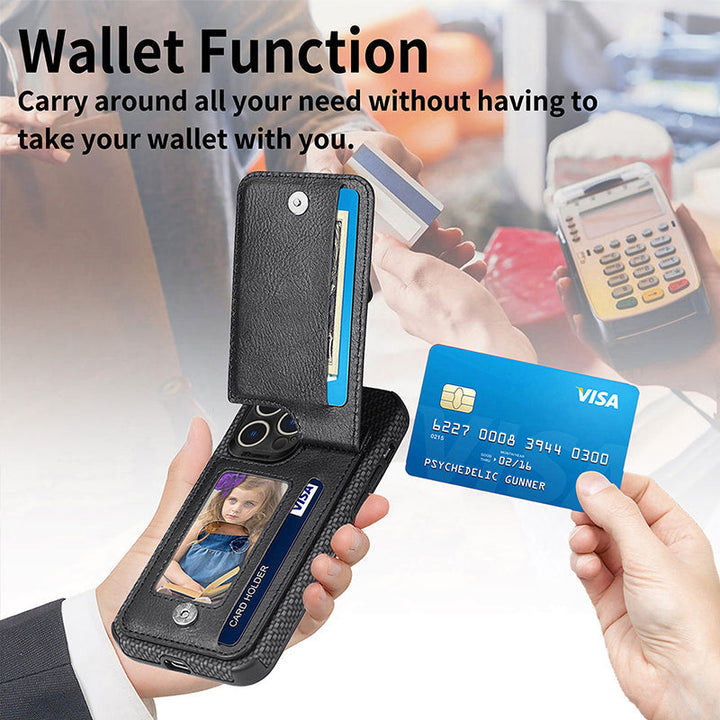 Magnetic zipper wallet case with credit card holder | Stornfield