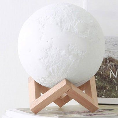 Stornfield | Rechargeable Miniature Creative LED Table Lamp 1 Light 3D Printed Moon
