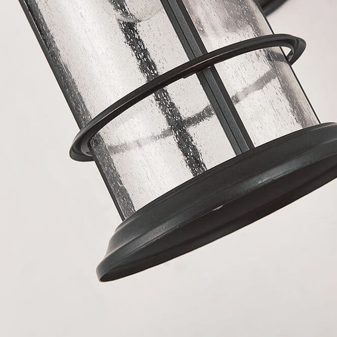 Industrial Vintage Bubble Glass Column 1-Light Outdoor Waterproof Wall Sconce Lamp | Stornfield