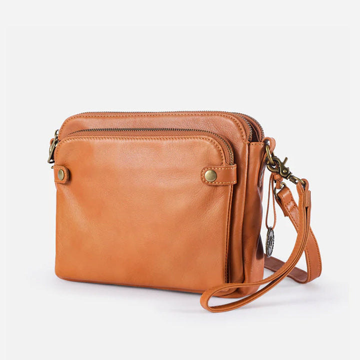 Women's shoulder bag made of three-layer leather | Stornfield