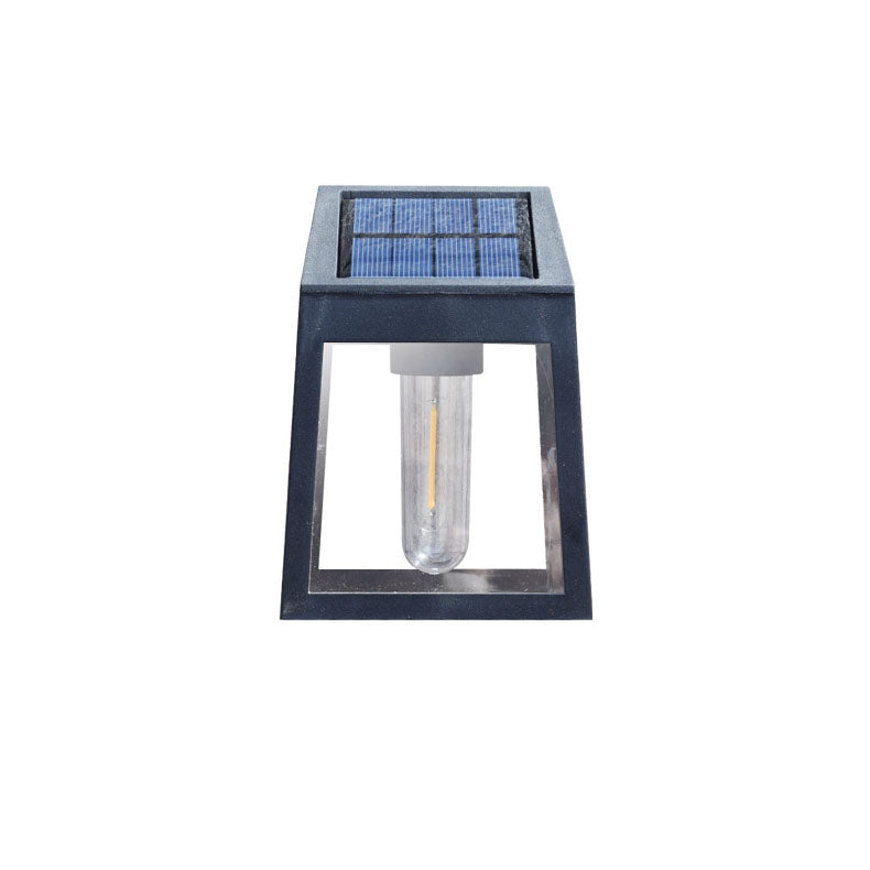 Modern Square Plastic Solar LED Outdoor Waterproof Garden Landscape Wall Sconce Lamp | Stornfield