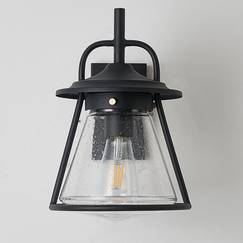 Waterproof Glass Cone Shade 1-Light Outdoor Wall Sconce Lamp | Stornfield