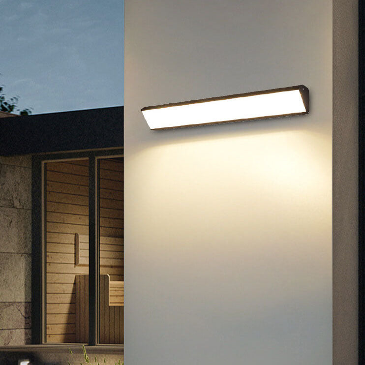 Modern Outdoor Long Bar Aluminum Acrylic Waterproof LED Wall Sconce Lamp | Stornfield