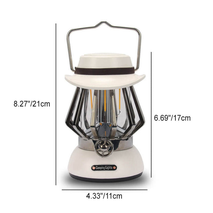 Modern Handheld Metal Texture Camping LED Outdoor Light | Stornfield