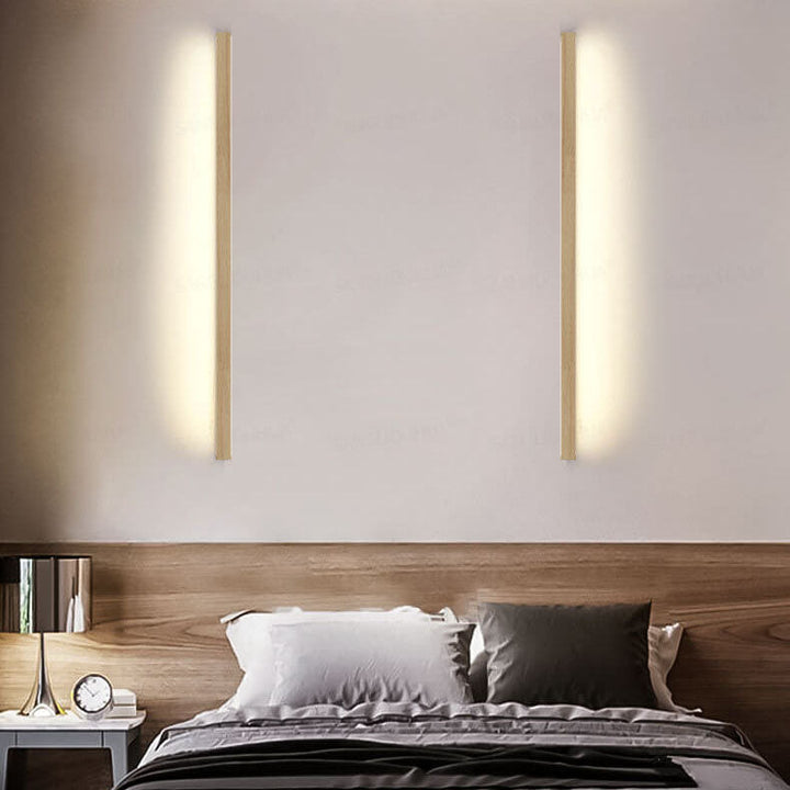 Stornfield | ZenBeam Japanese LED Wall Sconce | Solid Wood Design | Modern Accent Lighting