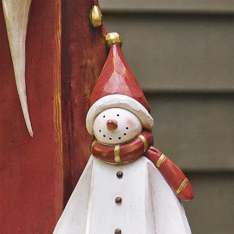 Woodland Snowman with Solar Lantern | Stornfield