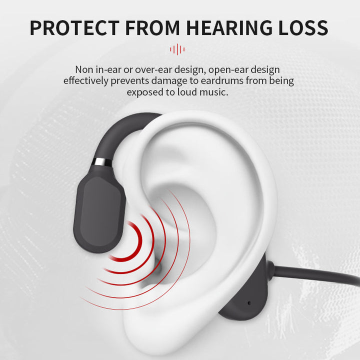 Stornfield | Nouveaux écouteurs à conduction osseuse étanches stéréo Bluetooth sans fil