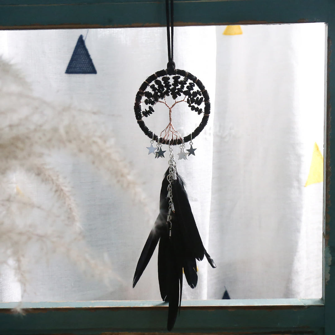 Stornfield | Frendorf Tree of Life Gemstone Dream Catcher Hanging Jewelry