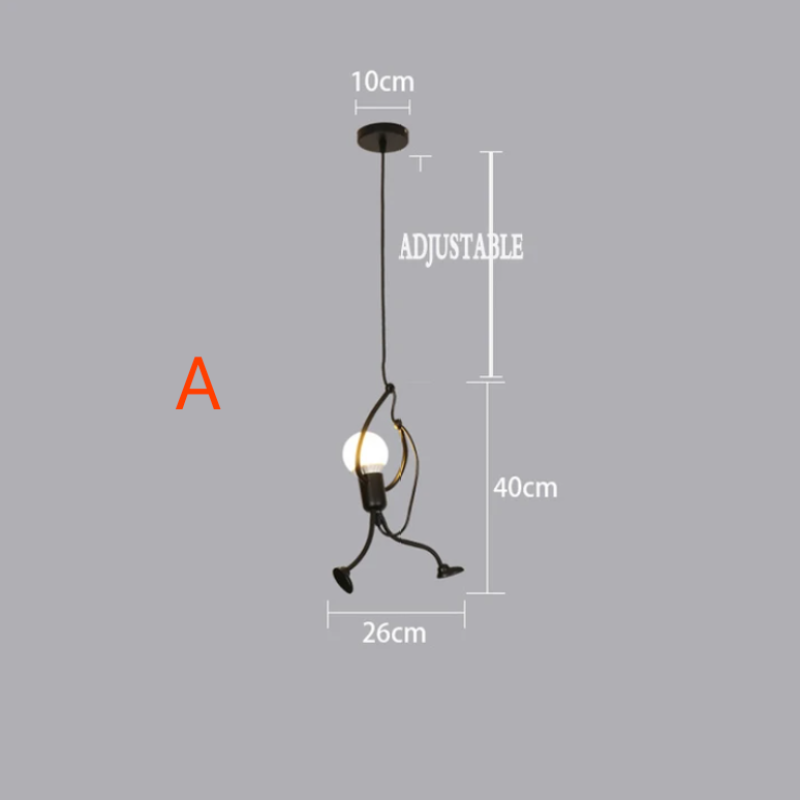 Stornfield | Retro Iron Man Pendant Light