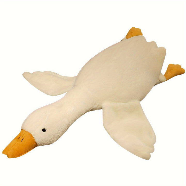 Soft White Duck Plush Toy - Large Swan/Gander Toy, Fluffy Floor Mat for Nursery and Home Decor | Stornfield