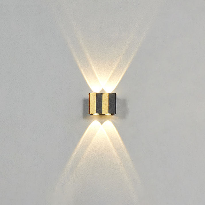 Stornfield | Modern Light Luxury Golden Aluminum Outdoor Waterproof Terrace LED Wall Lamp