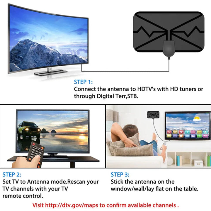 2023 upgrade DIGITAL HDTV ANTENNA 4K | Stornfield