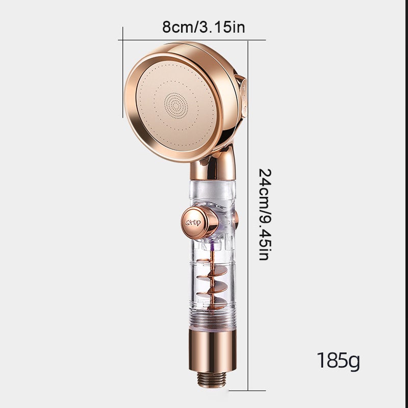 3-Mode Adjustable Turbocharged Shower Head | Stornfield