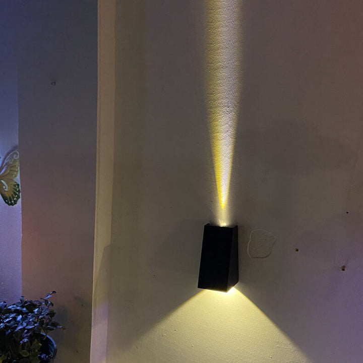 Solar Simple Trapezoid Outdoor Waterproof LED Wall Sconce Lamp | Stornfield