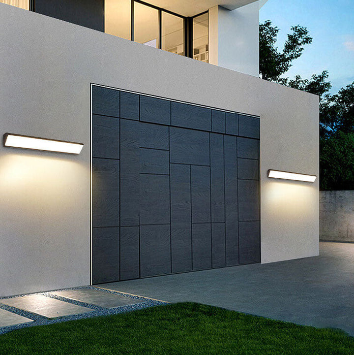 Modern Outdoor Long Bar Aluminum Acrylic Waterproof LED Wall Sconce Lamp | Stornfield