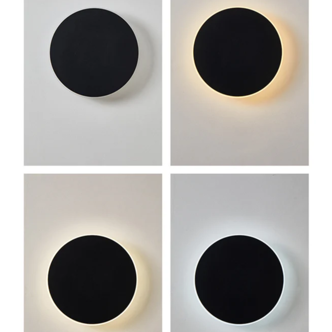 Elegant LED wall light for outdoor use - Minimalist round design | Stornfield