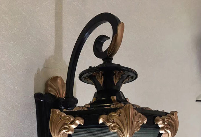 European Retro Lantern Glass Outdoor Waterproof 1-Light Wall Sconce Lamp | Stornfield