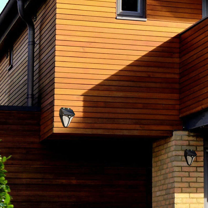 Stornfield | Lampe murale LED extérieure étanche avec capteur de corps intelligent triangle solaire