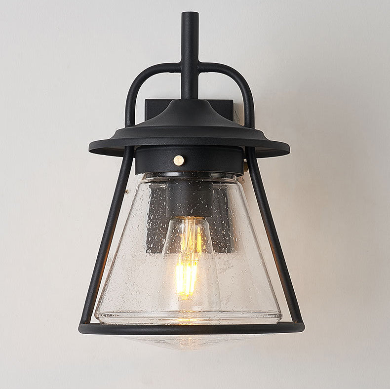 Waterproof Glass Cone Shade 1-Light Outdoor Wall Sconce Lamp | Stornfield