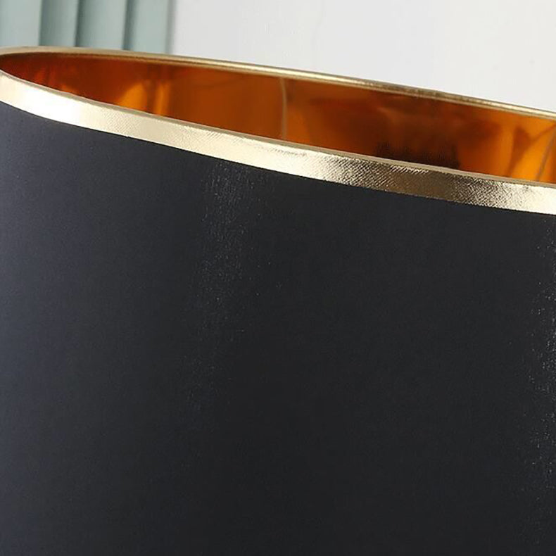 Stornfield | Lampe de table en fer cylindrique moderne et transitionnelle à 1 ampoule pour le salon