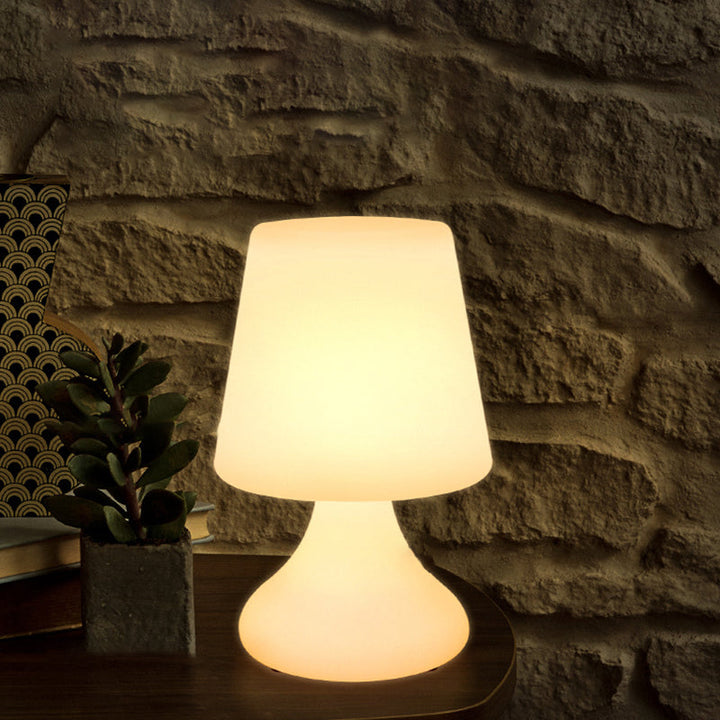 Modern Minimalist PE Cup Shape USB LED Table Lamp Night Light For Outdoor Patio | Stornfield