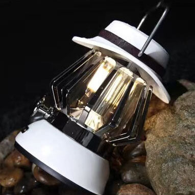 Modern Handheld Metal Texture Camping LED Outdoor Light | Stornfield