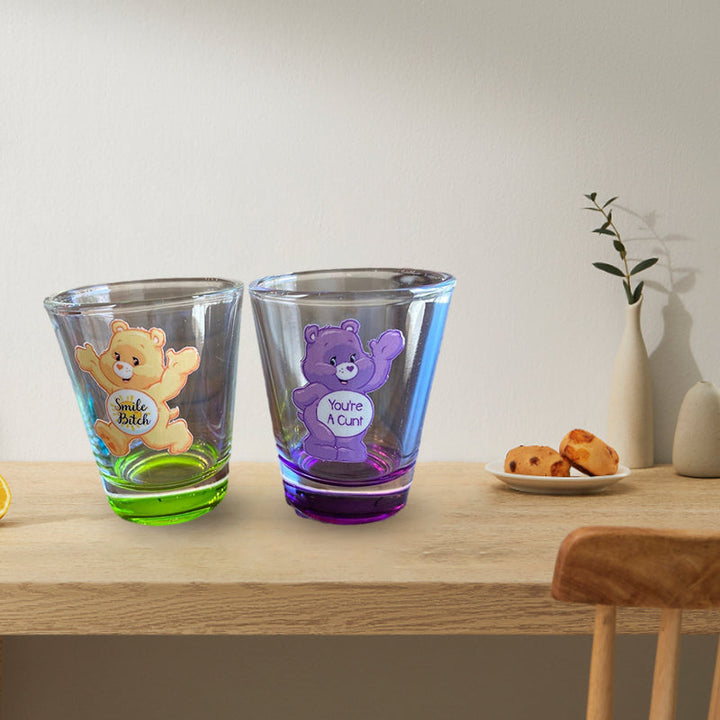 Swear Bears Shot Glasses Set, 6 Pieces | Stornfield