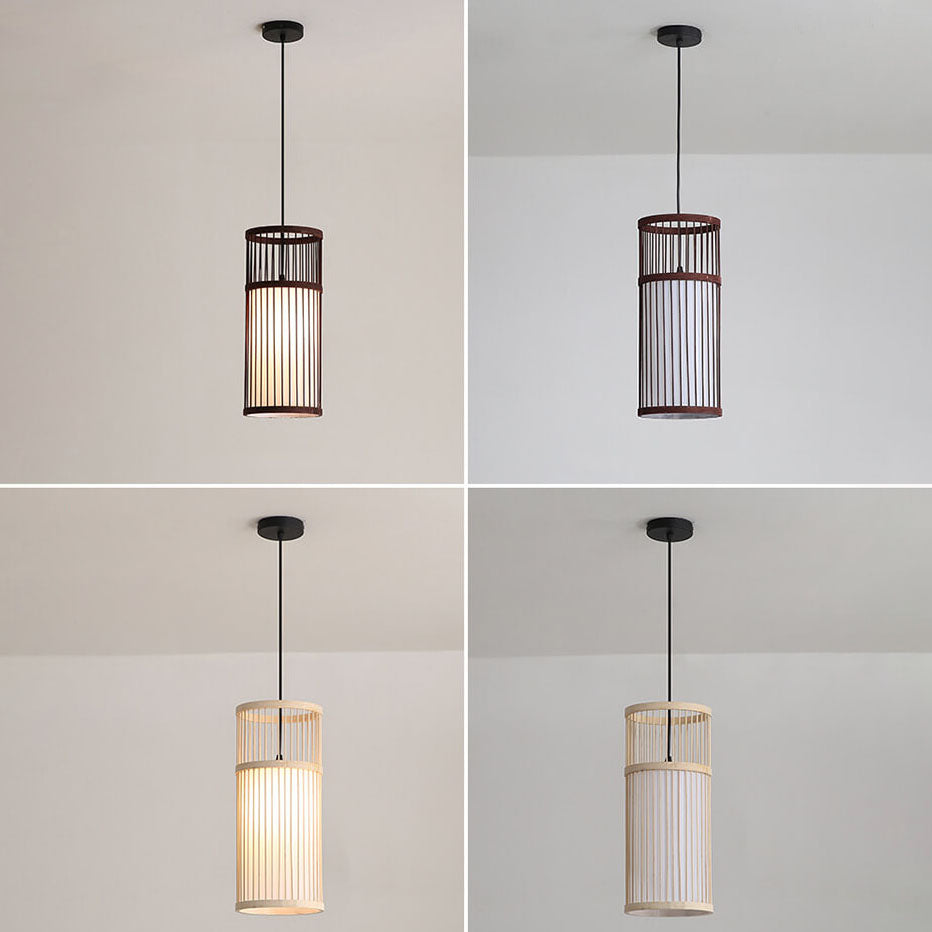 Stornfield | Zen Bambora Pendant Light | Hand-Woven Bamboo Lantern | Japanese Design | Natural Elegance