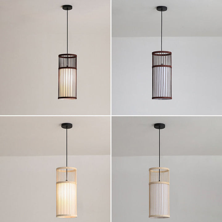 Stornfield | Zen Bambora Pendant Light | Hand-Woven Bamboo Lantern | Japanese Design | Natural Elegance