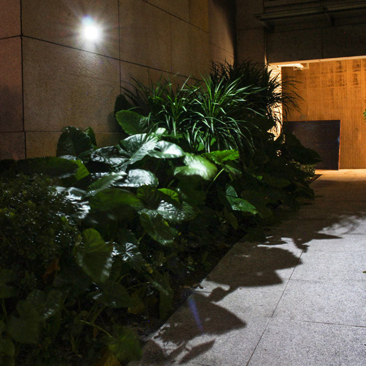 Solar Outdoor Waterproof Round Flat Body Radar Sensor LED Wall Sconce Lamp | Stornfield
