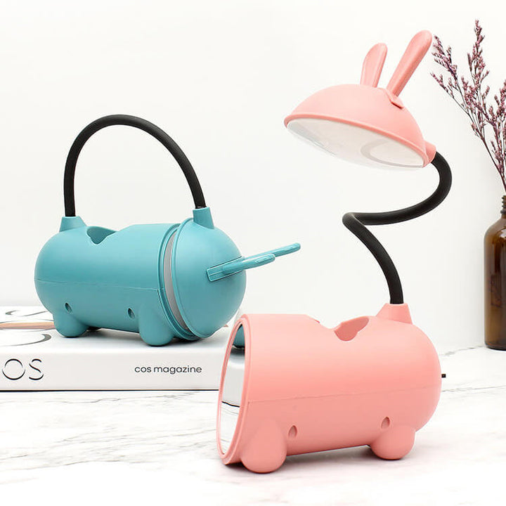 Stornfield | USB LED Touch Desk Lamp Creative Rabbit Shaped Pen Holder Cartoon