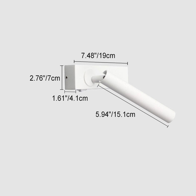 Stornfield | LumeFocus Applique Murale LED Rectangulaire | Angle Ajustable | Design Minimaliste | Lampe de Lecture | Lumière Chaude