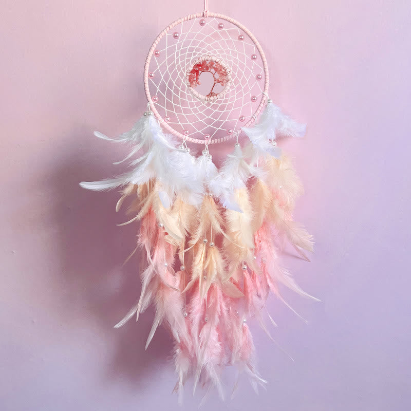 Stornfield | Frendorf Tree of Life Crystal Feather Sparkle Dream Catcher