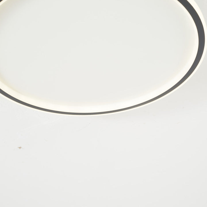 LunaNova - Modern LED Ceiling Light Metal/Acrylic for Living and Bedroom, Stornfieldack/White Design | Stornfield
