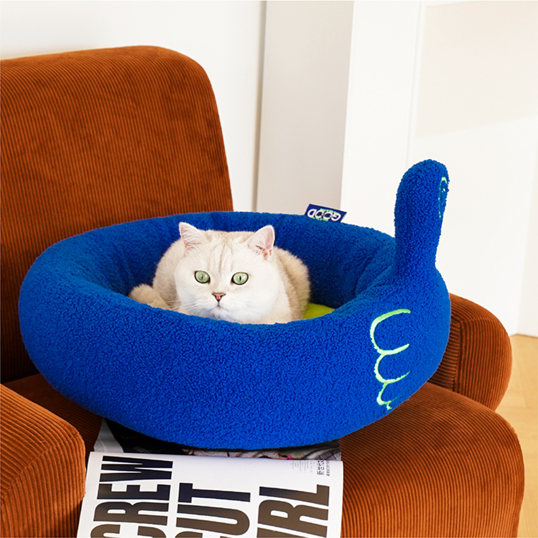 Pawsome Gesture Pet Bed Cozy Plush Dog Cat Bed Removable Cushion | Stornfield