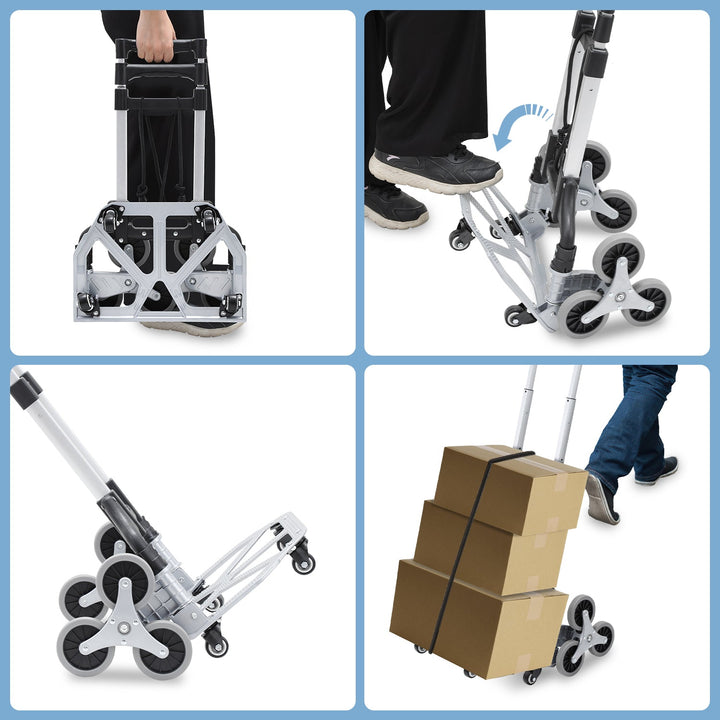 Stair Climber Trolley Foldable Stair Hand Truck up to 75kg | Stornfield