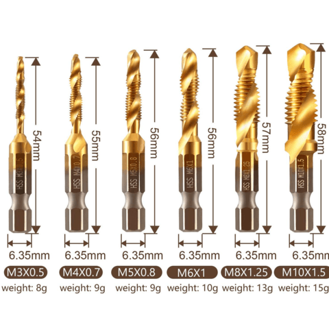 6-piece metric tap set | Stornfield