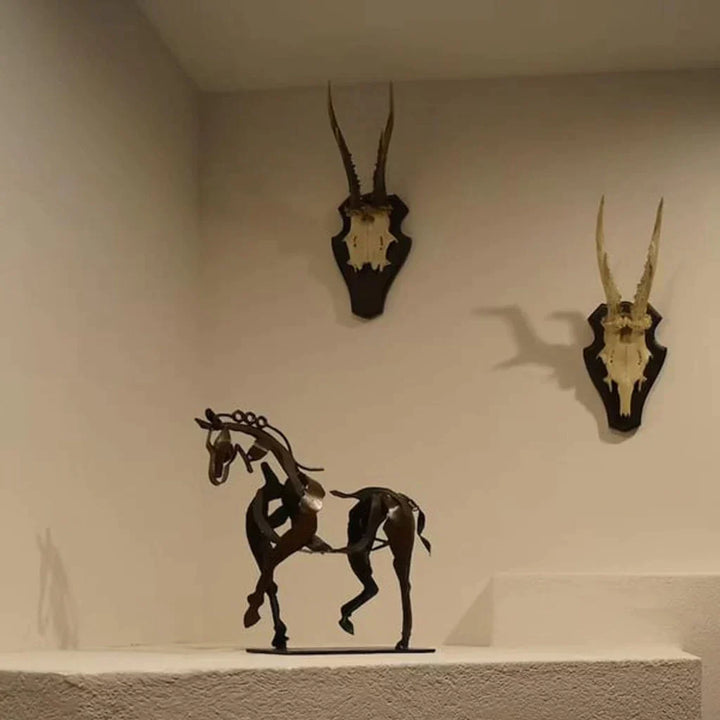Stornfield | Horse Sculpture - AdonisMetal - Rustic Elegance - Timeless Decorative Piece